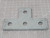 LOT OF 25 EATON B133HDG 4-HOLE GALVANIZED TEE PLATE T202364