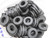 LOT OF 100 A2867S GROMMET,SBR,60-/-5,DURO,BLACK T206341