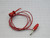 LOT OF 180 E-Z-HOOK 201W-36RED X100W MINI-HOOK TO STACKING BANANA PLUG T218449