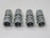 LOT OF 4 PARTSMASTER DY43141621 STEEL REUSABLE FIT SAE FITTING T234568