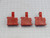 LOT OF 3 LEEDS NORTHRUP 1055979 RED CHART RECORDER PEN T239459