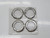 LOT OF 4 R60E-80-2 CARBON RING SEAL T242628