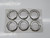 LOT OF 6 R60E-80-2A CARBON RING SEAL T242641
