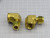 LOT OF 2 PARKER 4-4-DBZ-B BRASS COMPRESSION TUBE FITTING T243548