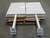 LOT OF 4 METAL PEGBOARD WITH STAND T243675
