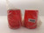 LOT OF 2 K8444B019A-13 RED POLY DOMES T40203 LOT OF 2 K8444B019A-13 RED POLY DOMES T40203
