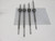 LOT OF 4 THK BTK1404C AX-0K03 ROLLER BALL SCREW BEARINGS W/ 19" RAIL T61320