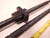LOT OF 2 NSK 04H3-0020 W1504N-2GX-05T BALL SCREW BEARINGS W/ 21'' RAILS