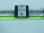 LOT OF 2 THK 6R15V LINEAR BEARINGS ON A 27.5" SLIDE RAIL T151196