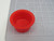 LOT OF 2500 042D TAPERED CAP/PLUG:LDPE RED T166811