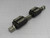 Lot of 2 THK HSR15  Linear Bearing Blocks on 8 In Rail  For Sale