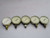 LOT OF 5 USG BU-2581-AQ PNEUMATIC PRESSURE GAUGE T250815