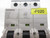 LOT OF 2 SIEMENS 5SY63 16A 3POLE SUPPLEMENTARY PROTECTOR T61300