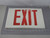 EXITRONIX VEX-U-BP-WB-WH THERMOPLASTIC LED EXIT SIGN UNIVERSAL RED LETTERS NI-CAD BATTERY WHITE ENCLOSURE INCLUDES MOUNTING CANOPY DAMP RATED; T157855