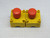 Lot of 2 Eaton M22-K01  Push Buttons w Contact Blocks   For Sale