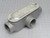 Lot of 5 Eaton  T35-CGN  1" T Conduit Body with Cover & Neoprine Gasket  For Sale