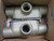 LOT OF 2 EATON CROUSE-HINDS T37 CG FORM 7 CONDUIT BODY WITH COVER AND GASKET T198763