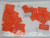 LOT OF 19 COMMSCOPE 760164392 LABEL MAKER LABELS, ICON STRIP FOR HFTP, OUTLET, ORANGE, PK/25 T198055