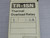 FUJI TR-1SN OVERLOAD RELAY T222490