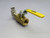 LOT OF 3 PARKER 600WOG BRASS BALL VALVE 1.5 IN T268403