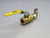 LOT OF 3 PARKER 600WOG BRASS BALL VALVE 1.5 IN T268403