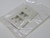 NOB LOT OF 10 COMMSCOPE 107713604 M14AS-262 FACEPLATE M-SERIES 4850 SERIES (M14AS) HIGH-DENSITY FACEPLATE. T268735 FOR SALE