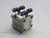 LOT OF 4 SMC CQ2B20-20D COMPACT AIR CYLINDER T270656