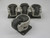 USED LOT OF 4 FOOT MASTER CD-80 LEVELING CASTERS FOR SALE