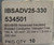 LOT OF 10 NVENT ERIFLEX 534501 IBS ADVANCED INSULATED BRAIDED CONDUCTOR, 160A, HALOGEN-FREE, 25MM X 330MM