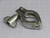 USED LOT OF 25 STAINLESS STEEL WING-NUT QUICK-CLAMP (SANITARY TRI-CLAMP STYLE) FOR SALE