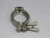 Lot of 15 Stainless Steel Sanitary Tri-Clamps