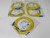 NOB LOT OF 5 COMMSCOPE FPCDY-SPSC-P-8M FIBER OPTIC PATCH CORD, DUPLEX SC TO SC, SINGLE-MODE, PLENUM, 8 M, YELLOW FOR SALE