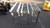 LOT OF 3 WHEEL ROLLER CONVEYORS 12"W X 60"L ALUMINUM CONSTRUCTION T21654