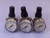 LOT OF 3 SMC AR1000 AR1000-M5G-1 REGULATOR W/ GAUGE T96205