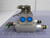 LOT OF 2 FESTO TYP 11898 PRS-1/8-2 B TYP 9765 MFH-5-1/8 NPT SOLENOID VALVES W/ MANIFOLD T100698