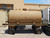 HORIZONTAL ALUMINUM WATER TANK ON TRAILER APPROX 900 GAL CAP