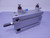 FESTO DMM-32-50-P-A PNEUMATIC CYLINDER W/ (2) SMC AS 2201F VALVES T116554