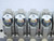 LOT OF 7 SMC ARM1000 PNEUMATIC AIR REGULATORS W/ MANIFOLD T125623