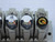 LOT OF 7 SMC ARM1000 PNEUMATIC AIR REGULATORS W/ MANIFOLD T125623