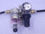 SMC AR10-M5-Z Pneumatic Regulator 7-100 PSI w/ AF10-M5-Z Filter T126484 For Sale