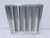 NCA XAD-4-45-GL 109179-10 DEEP DRAINABLE EXTRUDED ALUMINUM STATIONARY LOUVER 24 X 24 T130579