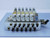 SMC SY5140-5MZE LOT OF 6 VALVES WITH MANIFOLD INCLUDED T131445