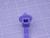 LOT OF 100 D.A. 6810-2657#3 PURPLE CABLE TIES T142784