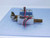 LOT OF 4 SMC SY3140-5MZE SOLENOID VALVES W/ MANIFOLD T145095