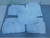 Lot of 5 Uniform Technology CFRVC-65WH  Paint Spray Coveralls Light Blue XL For Sale