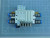 LOT OF 3 FESTO VUVG-B10-P53C-ZT-F-1P3 SOLENOID VALVE W/ MANIFOLD T150535