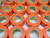 Lot of 128 Automotive Tapes 26-4510-3C  Vinyl Dark Orange Tape For Sale