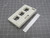 LOT OF 25 COMMSCOPE 760045054 M13HM-262 M13HM TYPE FURNITURE FACEPLATE 3 PORT WHITE 2.13X3.5X.25 IN T165997