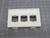 LOT OF 25 COMMSCOPE 760045054 M13HM-262 M13HM TYPE FURNITURE FACEPLATE 3 PORT WHITE 2.13X3.5X.25 IN T165997