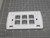LOT OF 25 COMMSCOPE 760181974 M16LE-266 PROWHITE FACEPLATE 6 PORT 2.84X4.81X.33 IN T166020